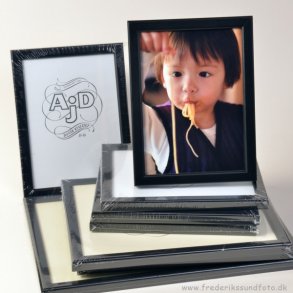 ADJ 3093 9X13 Ramme sort trramme Refleksfri glas