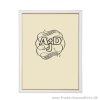 Hvid/guld tr�ramme 9x13 med refleksfrit glas