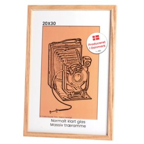 Massiv Eg 20x30 Normalt klart glas Profil 2071