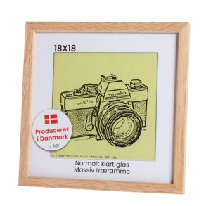 Massiv Eg 18x18 Normalt klart glas Profil 2071