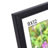 Sort fyrretr�sramme 9x12 med klart glas