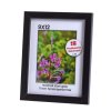 Sort fyrretr�sramme 9x12 med klart glas