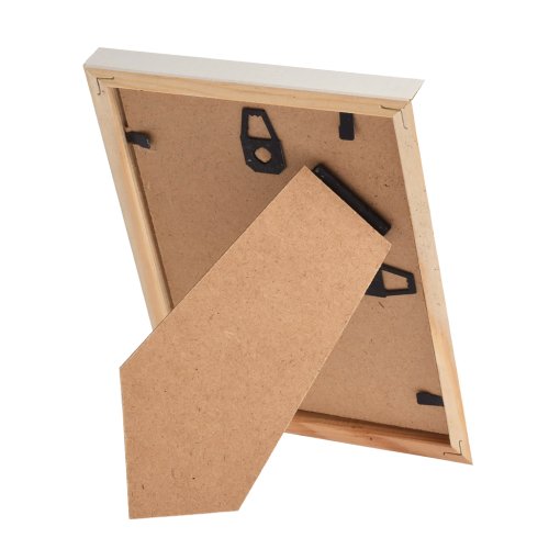 Hvid fyrretr�sramme 9x12 med klart glas