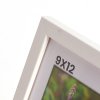 Hvid fyrretr�sramme 9x12 med klart glas