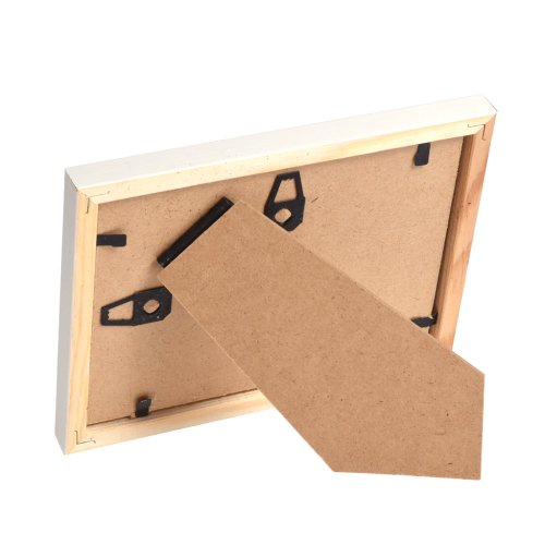 Hvid fyrretr�sramme 9x12 med klart glas