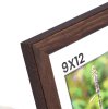Brun fyrretr�sramme 9x12 med klart glas