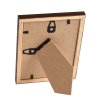 Brun fyrretr�sramme 9x12 med klart glas