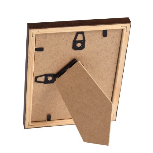 Brun fyrretr�sramme 9x12 med klart glas