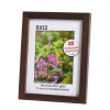 Brun fyrretr�sramme 9x12 med klart glas
