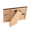 Brun fyrretr�sramme 10x15 med klart glas