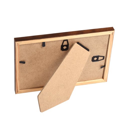 Brun fyrretr�sramme 10x15 med klart glas