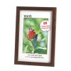 Brun fyrretr�sramme 10x15 med klart glas
