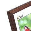 Brun fyrretr�sramme 10x15 med klart glas