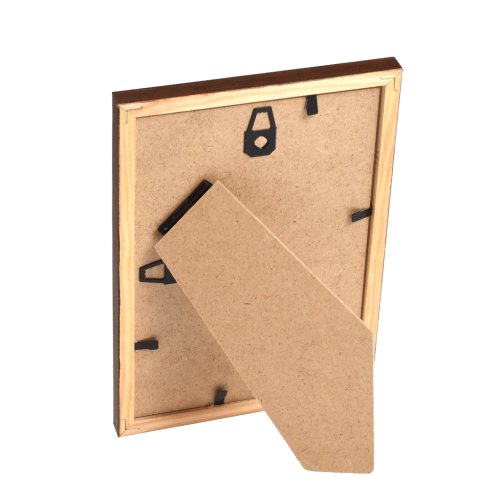 Brun fyrretr�sramme 10x15 med klart glas