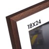 Brun fyrretr�sramme 18x24 med klart glas