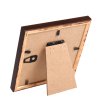 Brun fyrretr�sramme 10x10 med klart glas