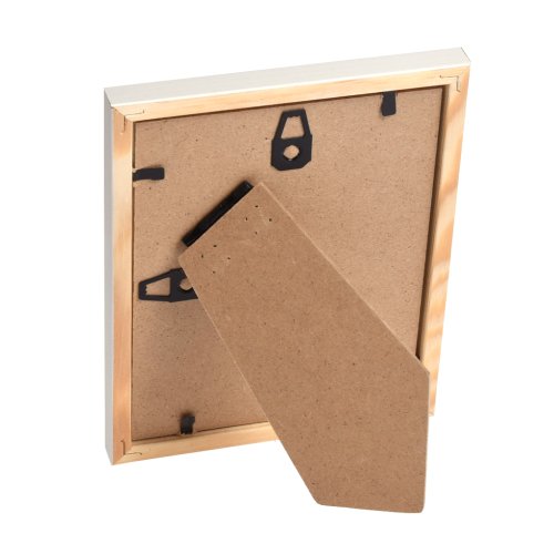 Hvid fyrretr�sramme 10x13 med klart glas