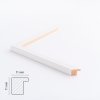 Hvid fyrretr�sramme 21x30 A4 med klart glas