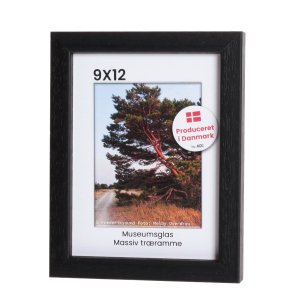 Rustik Sort 9x12 Museumsglas / Profil 2033