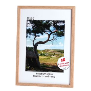 Massiv Eg 21x30 (A4) Museumsglas / Profil 2071