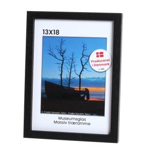 Rustik Sort 13x18 Museumsglas / Profil 2033