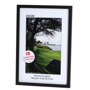 Rustik Sort 20x30 Museumsglas / Profil 2033