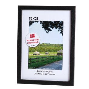 Rustik Sort 15x21 Museumsglas / Profil 2033