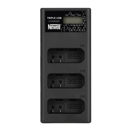 Newell Triple USB Oplader til Nikon EN-EL14