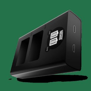 Newell Dobbelt oplader til EN-EL25 via USB-C og A