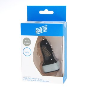 Brofish 12V 4,4A Dobbelt USB-A Oplader