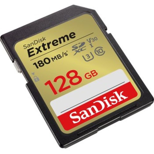 Sandisk 128GB Extreme SDXC R180MB/s W90MB/s