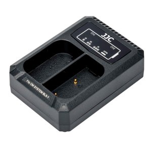 JJC Dual batteri oplader til OM System BLX-1