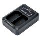 JJC Dual batteri oplader til OM System BLX-1