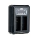 JJC Dual USB oplader til Panasonic DMW-BLG10