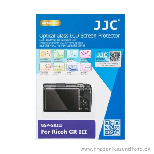 JJC Glass LCD Beskyttelse til Ricoh GR III