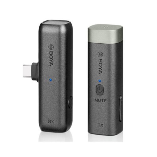 Boya 2.4GHz Wireless Microphone t/USB-C &amp; 3,5 Jack