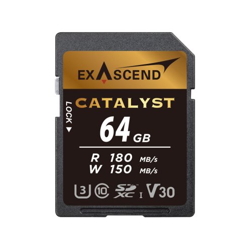 Exascend Catalyst 64GB R180MB/s W150MB/s SDXC