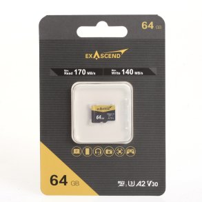 Exascend 64GB Micro SDXC R170MB/s W140MB/s