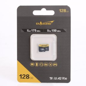 Exascend 128GB Micro SDXC R175MB/s W150MBs
