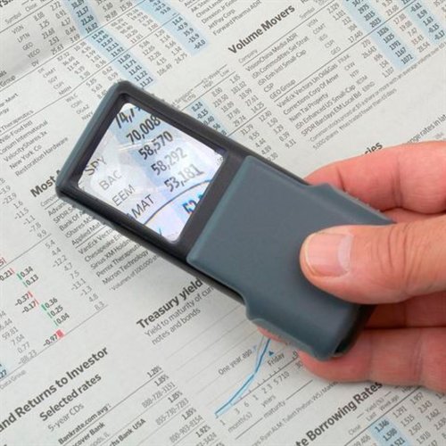 Carson 5X Slide-Up lup med LED lys