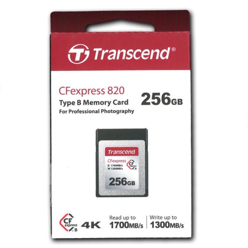 Transcend 256GB CFexpres Type B R1700MBs W1300MBs