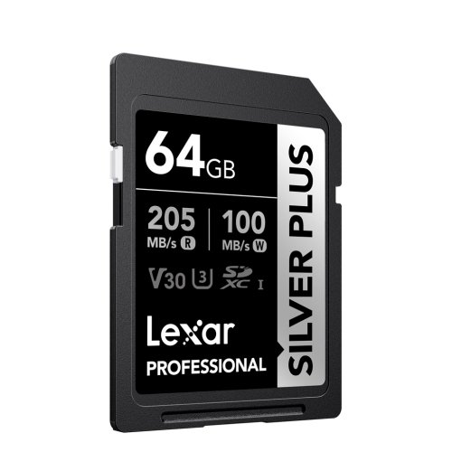 Lexar 64GB Prof SDXC R205MBs/W100MBs