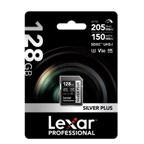 Lexar 128GB Prof SDXC R205MBs/W150MBs
