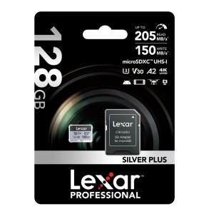 Lexar 128GB Prof Micro-SDXC R205MBs/W150MBs