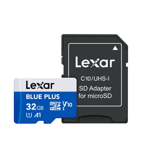 Lexar BLUE PLUS microSDHC UHS-I 32GB med SD-adapte