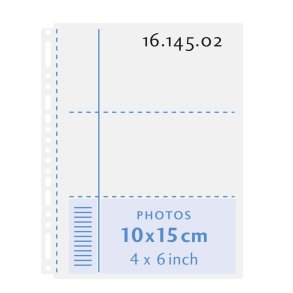 Henzo 10x15 Hvid Fotolommer m/skrivefelt