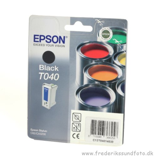 Epson  t040 sort blkpatron  (Udlbsdato 2014)