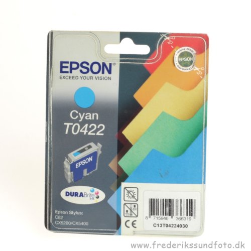 Epson T0422 Cyan blkpatron  (Udlbsdato 2009)