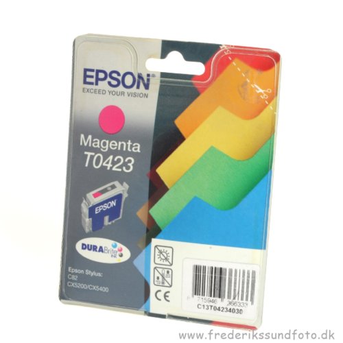 Epson T0423 magenta  blkpatron  (Udlbsdato 2009)