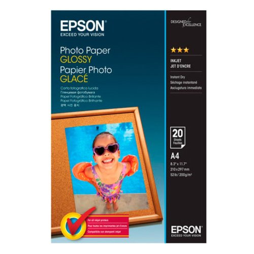 Epson Photo Paper Glossy A4  200g 20 ark